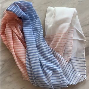 Red, white and blue infinity scarf